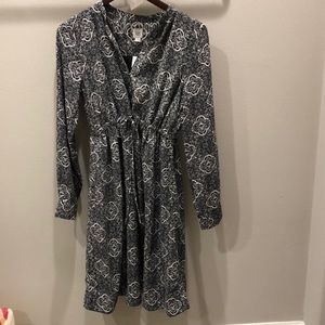 🆕NWT GAP Maternity XS Black/White Dress